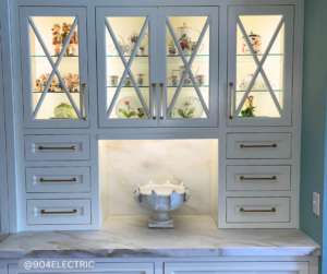 Johnson Electric Jacksonville Florida Electrician Cabinet Lighting Install