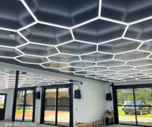Johnson Electric Jacksonville Florida Electrician Hexagon Roof Lighting Install